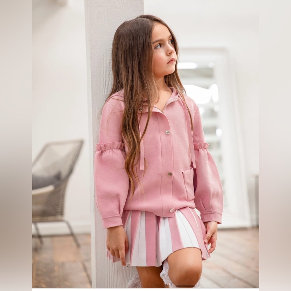 Aleeza Paris Mini Rosee Zippered Cardigan - Picture 3 of 4